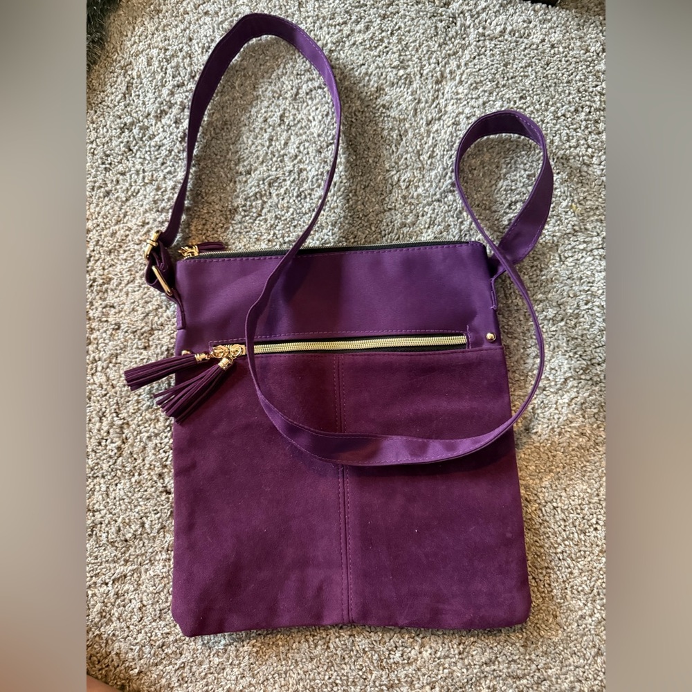 Elegant Purple Crossbody Bag